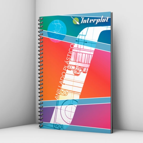 Anillado plastico mockup