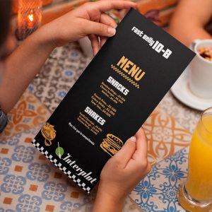 Carta Menú (díptico o tríptico)