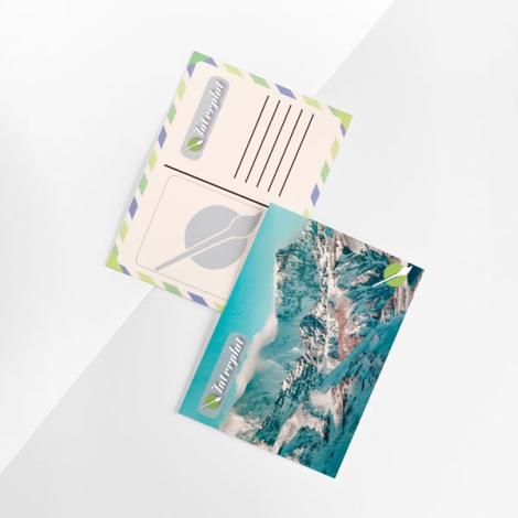 Postales personalizadas 2 caras mockup